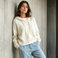 Bästsäljare🔥 🧥 Ledig stickad huvtröja – mjuk komfort för svala dagar