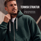 Bästsäljare🔥 🧥 Våffelstickad hoodie med hel dragkedja – oversize-passform för urban streetwear