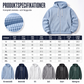 Bästsäljare🔥 🧥 Våffelstickad hoodie med hel dragkedja – oversize-passform för urban streetwear