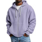 Bästsäljare🔥 🧥 Våffelstickad hoodie med hel dragkedja – oversize-passform för urban streetwear