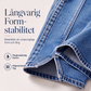 Bästsäljare🔥 👖 Högmidjade vida jeans med stretch – vertikal sidsöm för en förlängande silhuett