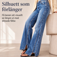 Bästsäljare🔥 👖 Högmidjade vida jeans med stretch – vertikal sidsöm för en förlängande silhuett