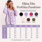 Stickad cardigan i oversize med V-ringning för kvinnor