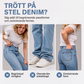 Damjeans med stretch, avslappnad passform och raka ben