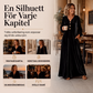 Elegant maxiklänning i sammet för kvinnor med volangklippta ärmar