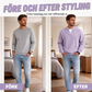 🔥Ett måste🔥👕 Strukturerad waffeltröja för män