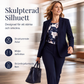 Nyhet✨ 🌸 Konstnärlig kavaj med matchande byxor – professionell stil med mjuk blomsterdetalj