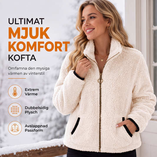 Bästsäljare🔥 🧥 Mjuk och fluffig zip-cardigan med fickor – perfekt för svala dagar