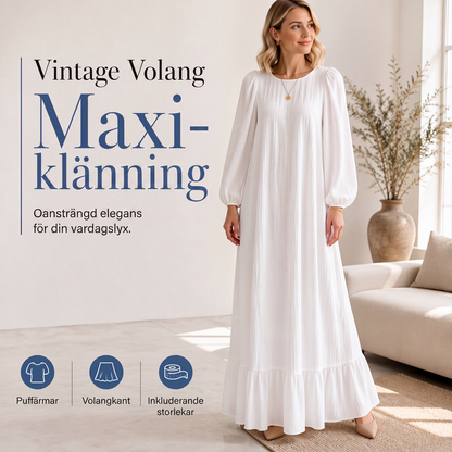 Nyhet✨ 🌸 Flödande maxiklänning med volangdetaljer – mjuk och andningsbar för hela dagen