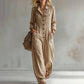 Nya ankomster📦 👗 Klassisk cargo-jumpsuit med vida ben – tidlös komfort för aktiva kvinnor