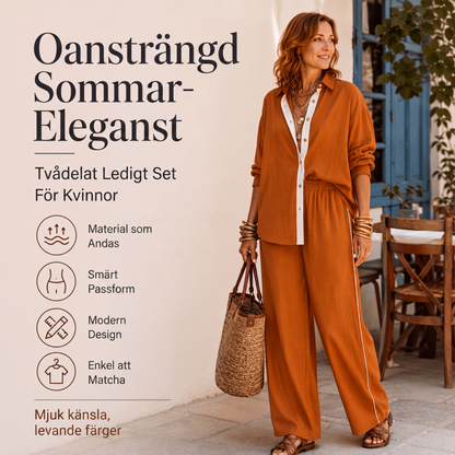 Bästsäljare🔥  Avslappnat 2-delat set – mjuk komfort för vardag och helg