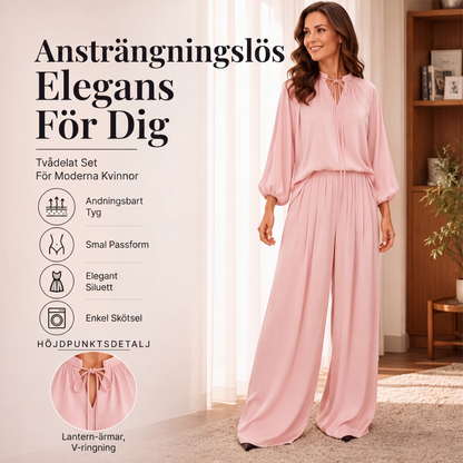 Kvinnors lediga löst sittande tröja och byxor set