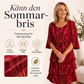 Bästsäljare🏆👗 Klänning med blommönster och volanger – tidlös silhuett och komfort hela dagen för alla tillfällen