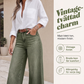 Bästsäljare🔥 👖 Vintage högmidjade jeans med breda ben – smickrande silhuett som förlänger benen