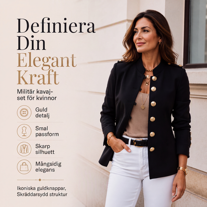 💎✨ Bästsäljare – Blazer med guldknappar – figursydd och elegant