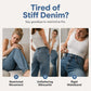 👖✨ Bästsäljare –  High-Waist-Barrel-jeans med stretch för damer