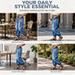👖✨ Bästsäljare –  High-Waist-Barrel-jeans med stretch för damer