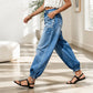 👖✨ Bästsäljare –  High-Waist-Barrel-jeans med stretch för damer
