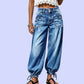 👖✨ Bästsäljare –  High-Waist-Barrel-jeans med stretch för damer