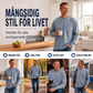 Bästsäljare🔥 👕 Långärmad herrtröja – mjuk passform för höst och vardag