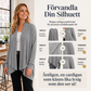 ⏳ Het erbjudande! |Kvinnors ribbstickade cardigan – Mjuk öppen modell med elegant fall
