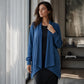 ⏳ Het erbjudande! |Kvinnors ribbstickade cardigan – Mjuk öppen modell med elegant fall