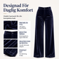 Bästsäljare🔥 👖 Högmidjade sammetsbyxor med vida ben – mjuka och eleganta
