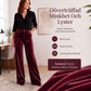 Bästsäljare🔥 👖 Högmidjade sammetsbyxor med vida ben – mjuka och eleganta
