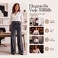 Bästsäljare🔥 👖 Högmidjade sammetsbyxor med vida ben – mjuka och eleganta