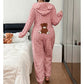 Nyhet✨ 🐻 Huvtröja onepiece med dragkedja – mjuk och varm