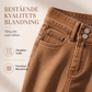 Kvinnors högmidjade vida lediga jeans