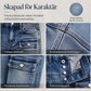 📢🎉50 % rabatt!!!🛍️✨Högmidjade, elastiska jeans med raka ben för damer