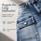 📢🎉50 % rabatt!!!🛍️✨Högmidjade, elastiska jeans med raka ben för damer