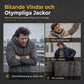 Herr vadderad vinterjacka med fleecefoder