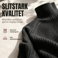 Kvinnors mysig stickad klänning med polokrage