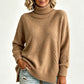 🍂Bästsäljande höstnyheter|Mjuk Stickad Tröja Dam – Elegant Oversized Polotröja med Hög Krage
