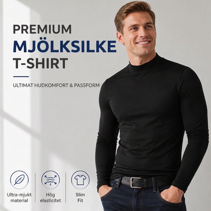 ✨Köp 1 Få 1 Gratis– Mjuk och stretchig herrtröja med låg ståkrage