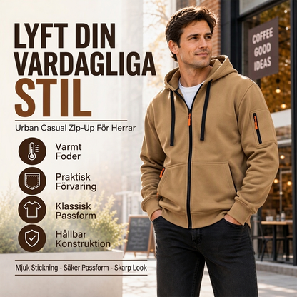 🧥 Värmande huvjacka i avslappnad stil för män – mjuk, bekväm och perfekt för höst och vinter, nu till halva priset! ✨