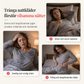 🔥 Endast idag 50 % rabatt! 2-delat pyjamas-set för damer i ribbat tyg med hjärtmönster, linne och långbyxor – loungewear