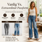 💰 Halva priset! 👖 Vintage bredbyxjeans för kvinnor med rå fåll – bekväma, snygga och mångsidiga, perfekt för vardag och höst. ✨