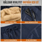 🔥Populär produkt! ✨Unisex-joggingbyxor med lös passform och sherpa-fleecefoder, varma vinterbyxor för fritiden med fickor med dragkedja