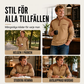 ✨ Tidlös herrstil 🤎 Herrtröja i våffelstickning med uppstående krage – avslappnad design och bekväm passform 👔