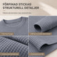 🧶 Waffelstickad tröja för män med rund hals och långa ärmar – lätt, andas, smal passform, perfekt för vardag och höst! ✨
