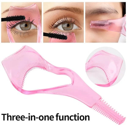 3-i-1 ögonfransverktyg mascara skyddande applikator skydd