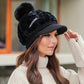 🎁Najlepszy prezent dla niej🎁👒-Damska ciepła czapka zimowa z krótkim rondem🥰